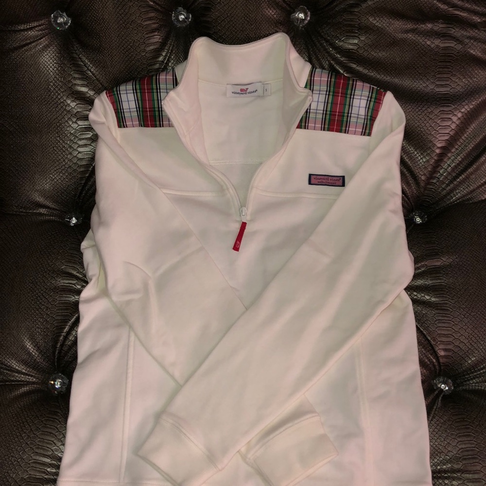 Vineyard Vines Embroidered Plaid Back
